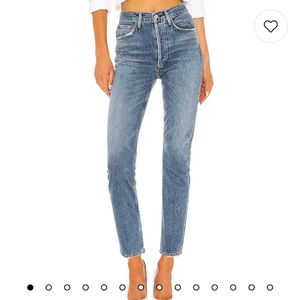 Agolde Riley High Rise Straight Crop